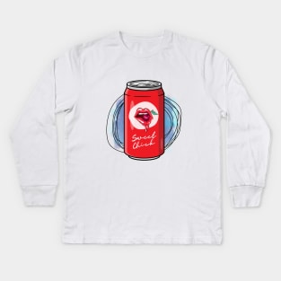 Sweet Chick Cherry Coke Drink Kids Long Sleeve T-Shirt